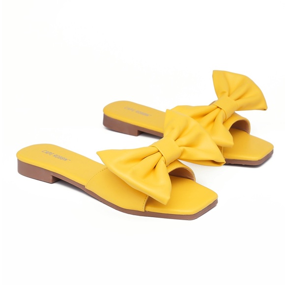 💛💛Bowtie Canary Slippers yellow 💛💛 - Picture 5 of 6